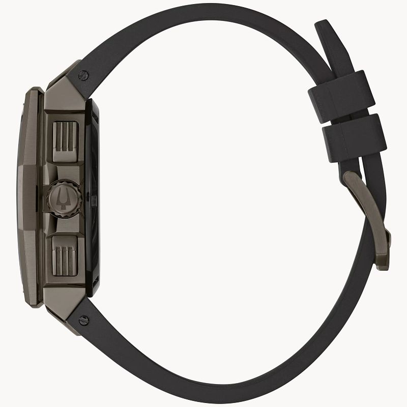 Bulova precisionist black rubber best sale strap